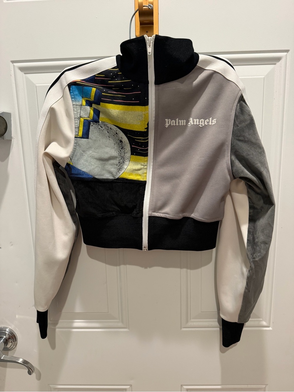 Palm Angels limited edition rework patched zip-up jacket i
